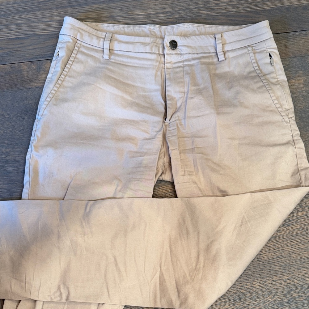 Birddogs stretch chinos khaki. 32x32. Unlined